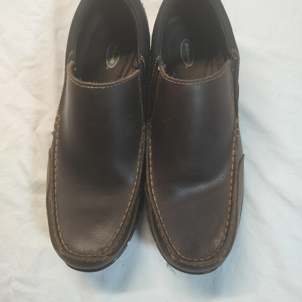 Dr. Scholl's Dark Brown Leather Loafers